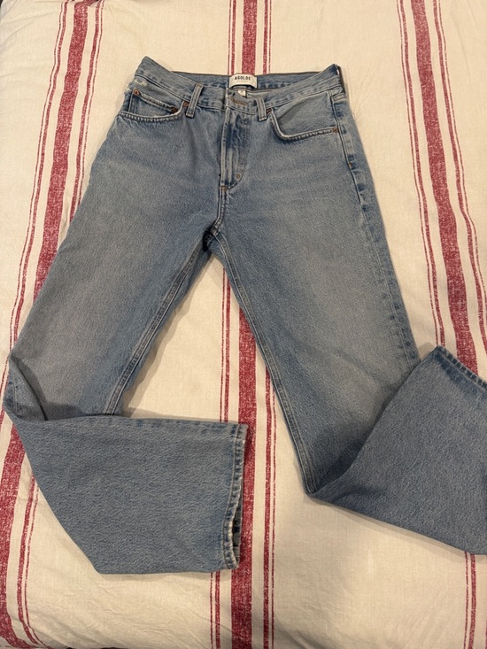 Agolde Denim - Agolde  Valen Classic Light Blue Straight-Leg Jeans 26